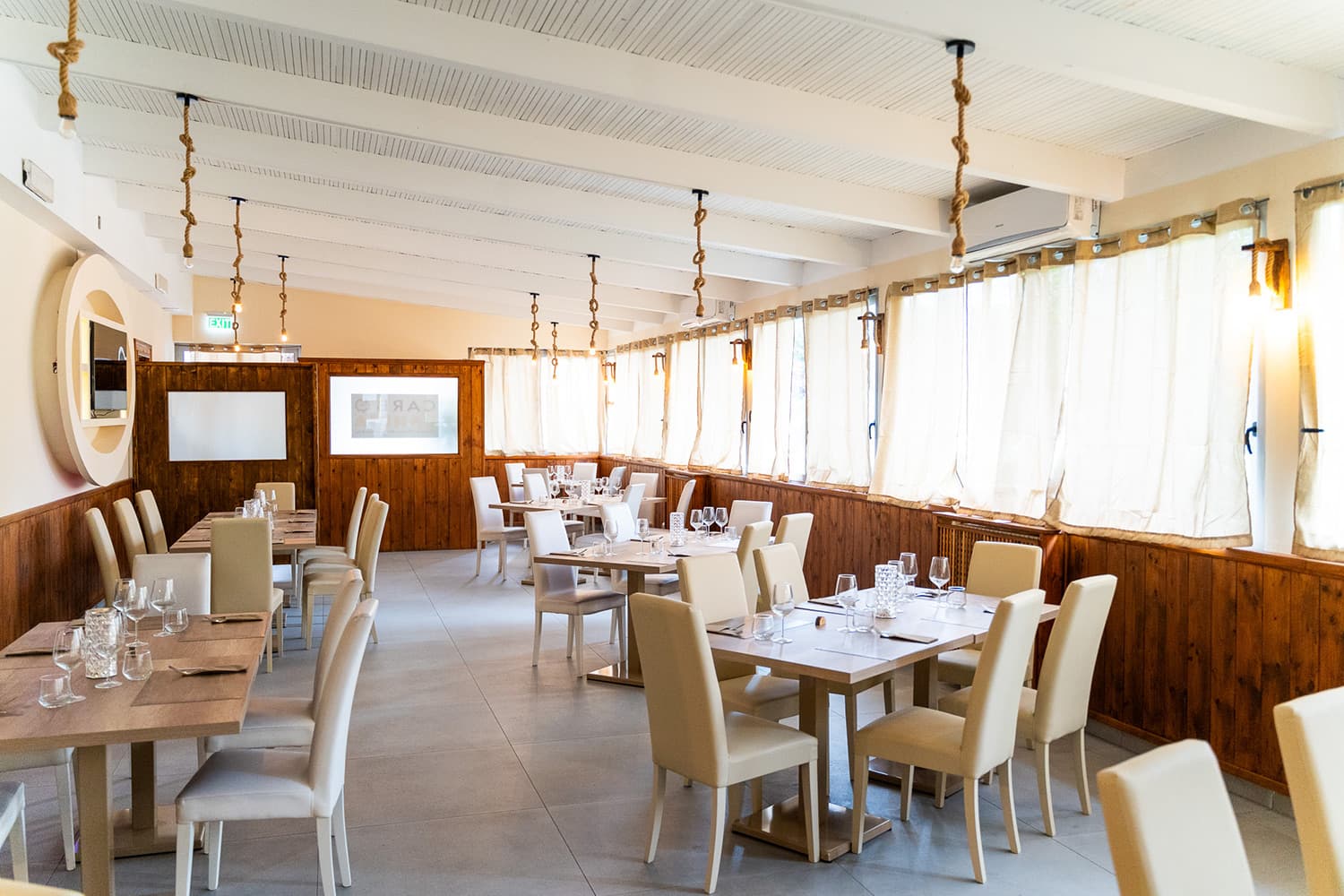 La sala ristorante di Carbolandia