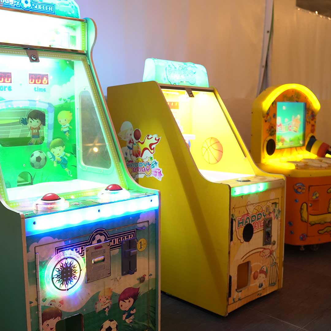 Giochi negli spazi interni del locale